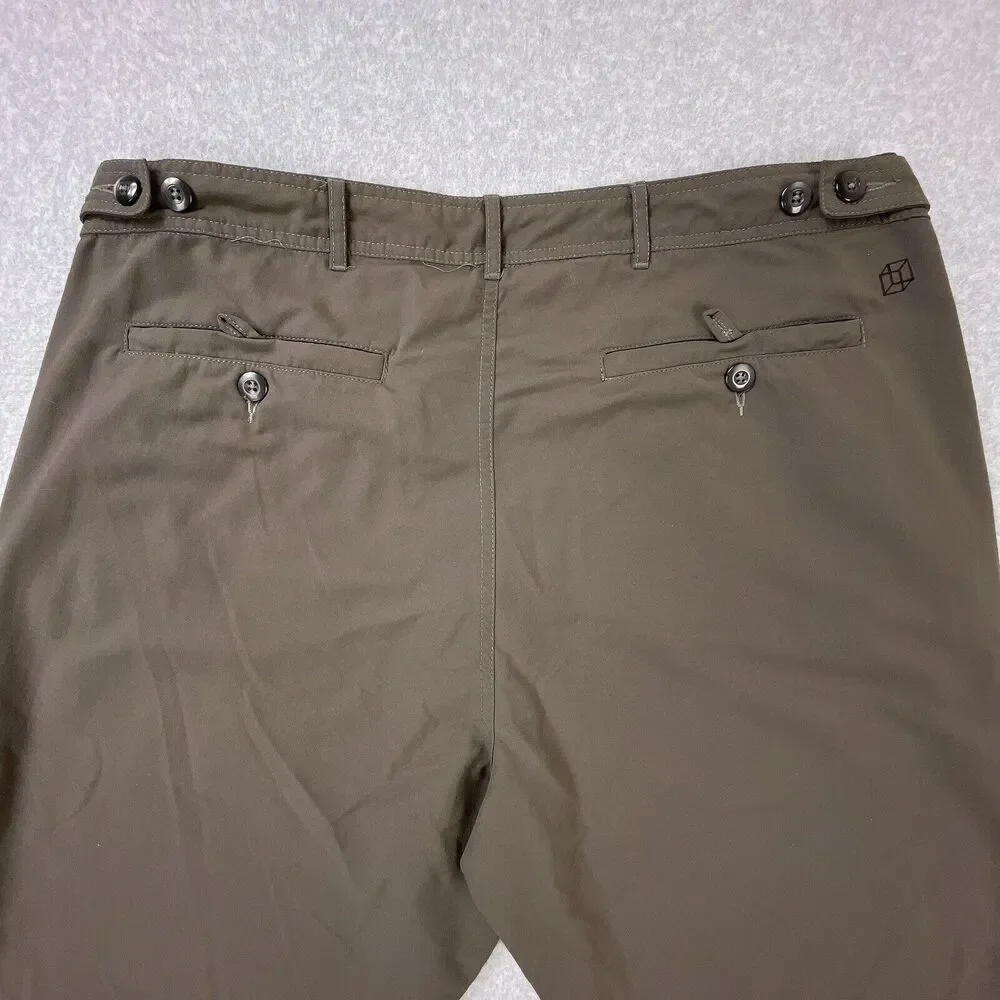 Clothing Arts P Cubed Pick Pocket Proof Nylon‎ Cargo Pants Mens Sz 36 x 30 Brown
